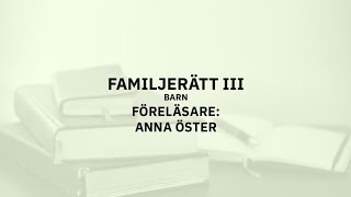 Familjerätt III  Arvsrätt220615 [upl. by Aniez]