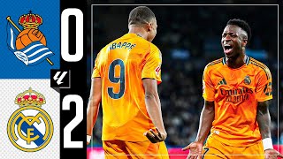 HIGHLIGHTS  Real Sociedad 02 Real Madrid  LaLiga 202425 [upl. by Ketti]