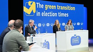 Ue Gentiloni al Brussels Economic Forum non possiamo fare marcia indietro sulla transizione green [upl. by Aer234]