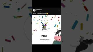 Mattimoo just got to 200 subscribers mattimoo [upl. by Norak]