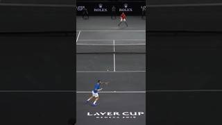 INCREDIBLE Federer and Kyrgios point 😱 [upl. by Enelhtac]