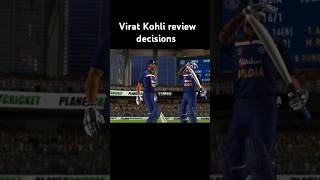 Virat Kohli review decision  jerryhus  shorts trending cricket [upl. by Ynnav834]