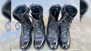 How to polish EMS Boots  Glass Shine [upl. by Ahcirt359]