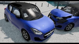 AIRBAGS and Working Wipers in Beamng Drive  Real Life Car Mod  Suzuki Swift  Download Link [upl. by Reina3]