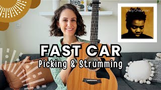 Fast Car  Tracy Chapman Guitar Tutorial Lesson Picking  Strumming  TAB [upl. by Eedya53]