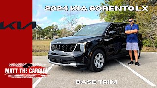 2024 Kia Sorento LX A well equipped entry level 3 row SUV Review and test drive [upl. by Cahra]