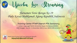 Indoor Ujicoba Streaming Turnamen Tenis Beregu Ke19 Piala Ketua Mahkamah Agung RI  11 Nov 2022 [upl. by Sybila]