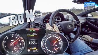 Hyundai i30 N 275hp  0200 kmh acceleration 60FPS [upl. by Rockafellow]