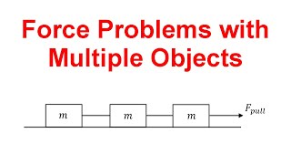 How to solve force problems with multiple objects Part 2 [upl. by Jos313]