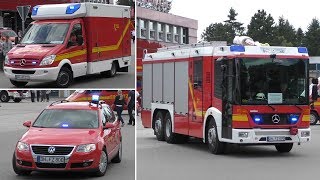 Realeinsatz während TdoT HTLF KTW und KdoW Werkfeuerwehr Forschungszentrum Jülich [upl. by Ainel]