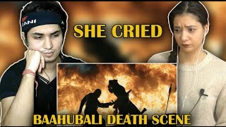 KATTAPPA killing BAAHUBALI TURKISH REACTION  she got very emotional [upl. by Aicilegna514]