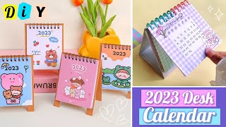 How to make a 2023 desk calendar at home  DIY Calendar 2023 [upl. by Iturk]