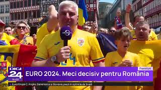 EURO 2024 Imagini senzaționale cu miile de fani români care au ieșit pe străzile din Frankfurt [upl. by Adigun418]