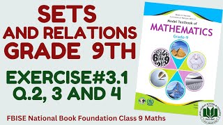 Class 9 Maths  Ex31 Q2 3 and 4 all parts  Fedral Board Ntional Book Foundation [upl. by Annal2]