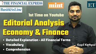 Editorial Analysis  Economy amp Finance Articles  SBIIBPSRBI  Kapil Kathpal [upl. by Collete]