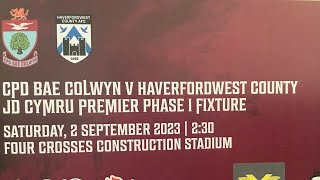 Colwyn Bay 12 Haverfordwest County Highlights [upl. by Anaynek]