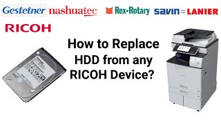 How to replace HDD in Ricoh Photocopier How to replace Hard disk in Ricoh Photocopy machine [upl. by Cyrilla]