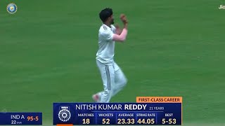 Nitish Kumar Reddy Spell  Ball By Ball  Duleep Trophy 2024 [upl. by Doralin]