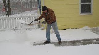 Shovelution a backsaving snow shovel adapter [upl. by Mloc]