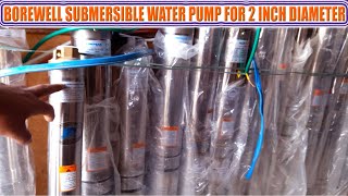 Submersible water pump for 2 inch borewell  Submersible Pump Price water pump details before Buy [upl. by Iglesias]