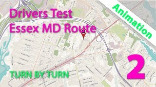 Maryland MVA Driving Test Route  Essex Route 2 of 3 [upl. by Luapnaes686]