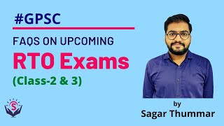 FAQs on upcoming GPSC RTO Exams Class2 amp3  Part 2 [upl. by Winikka]