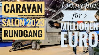 Düsseldorf  Caravan Salon 2023  2 Mio Euro amp mehr  LuxusReisemobile [upl. by Atteuqnas]