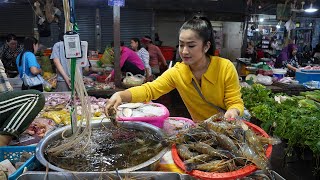 Market show Yummy river shrimp crispy pork and fry rice cooking  Countryside Life TV [upl. by Repsac74]