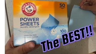 Review  Arm amp Hammer Power Sheets Laundry Detergent [upl. by Tuesday]