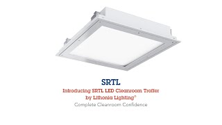 SRTL LED Cleanroom Troffer Product Feature Video [upl. by Akimad]