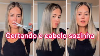 CORTANDO O CABELO SOZINHA EM CASA [upl. by Casilda]