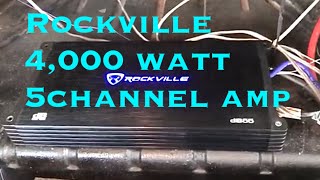 Rockville 5 Channel 4000 watt amp [upl. by Hayimas]