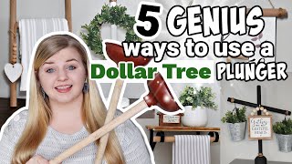 5 Genius Ways to Use A Dollar Tree TOILET PLUNGER  DIY DOLLAR TREE DECOR IDEAS  Krafts by Katelyn [upl. by Sarid]