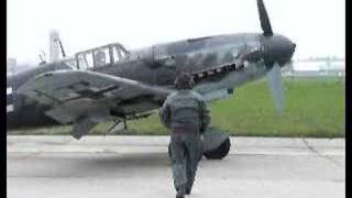 Messerschmitt Bf 109 G6 engine start no sound [upl. by Aw]