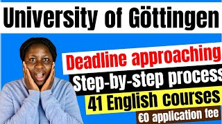 No uniassist to apply Stepbystep process on how to apply for MSc at the University of Göttingen [upl. by Eisso]