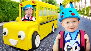 Baby Adam Wants to Go to School  More Fun Kids Videos with Adam amp Oliver [upl. by Oinafipe]