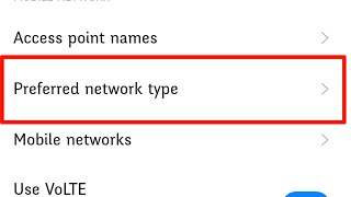 Fix Preferred network type not showing amp not clicking Problem  Preferred network type not working [upl. by Karel]