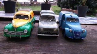 Trio Fourgonnettes peugeot 203  citroen 2cv  renault 4 118 [upl. by Cirted]