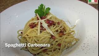 Original italienisches Rezept für Spaghetti Carbonara [upl. by Ahsitan489]