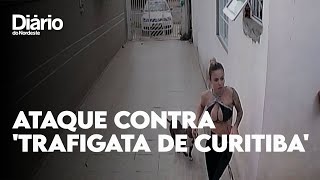 Tentativa de homicídio contra Trafigata de Curitiba é flagrada por câmeras de segurança [upl. by Flinn]