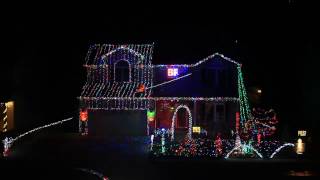 2016 Griswold Way Lights Christmas Chicago Blackhawks National Anthem [upl. by Reyem]