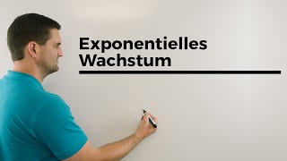 Exponentielles Wachstum Hintergrund exponentielle Zunahme Wachstumsfaktor  Mathe by Daniel Jung [upl. by Hceicjow]