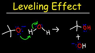 The Leveling Effect  Acids and Bases  Organic Chemistry [upl. by Euhsoj]