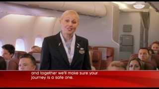 Youre In Safe Hands Qantas A380 Inflight Safety VideoA380 inflight safety video [upl. by Enitram]