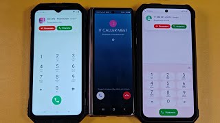 TWO BIG ONE GALAXY INCOMING CALL DOOGEE S CYBER SHARK 3 SAMSUNG Z FOLD [upl. by Clifford]