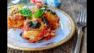 ROTOLINI DI LASAGNA con carne e spinaci [upl. by Nahtanohj]