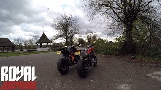 Husqvarna Nuda 900R vs KTM 1290 Super Duke R  Rev Battle  Summon the weather Gods [upl. by Dlaregztif]