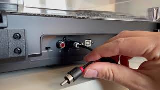 Howto Actieve speaker aansluiten op platenspeler [upl. by Zetram]