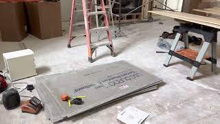 Ep 57 staining and installing tongue and groove ceilings [upl. by Gladwin]