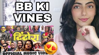 Dhindora  Official Music Video  BB Ki Vines REACTION [upl. by Bowler]